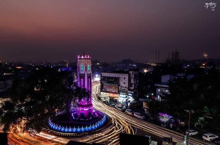 Clock Tower (Ghanta Ghar) in Dehradun, the starting point of Paltan Bazaar